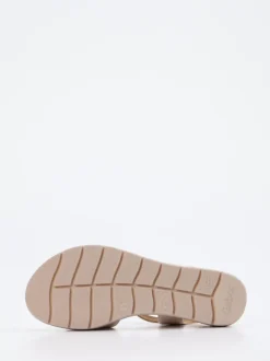 Gabor Comfort – Keilsandaletten aus Hirschleder beige