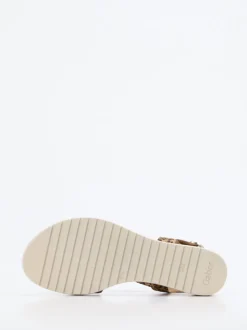 Gabor Comfort – Keilsandalette aus Leder im Leoprint