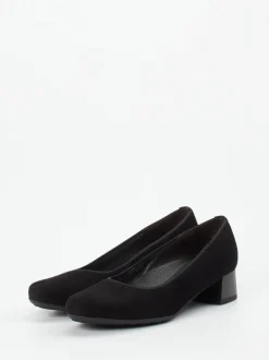 Gabor Comfort – Komfort-Pumps aus Veloursleder schwarz