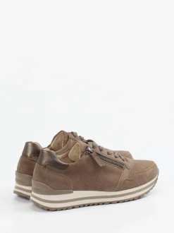 Gabor Comfort – Komfort-Sneaker aus Veloursleder taupe
