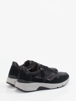 Gabor Comfort – Komfort-Sneaker aus Veloursleder Anthrazit