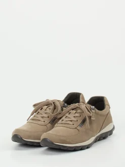 Gabor Comfort – Komfort-Sneaker aus Nubukleder taupe
