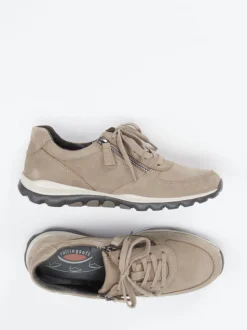 Gabor Comfort – Komfort-Sneaker aus Nubukleder taupe