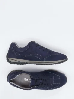 Gabor Comfort – Komfort-Sneaker aus Nubukleder Blau