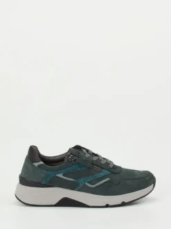 Gabor Comfort – Komfort-Sneaker aus Nubukleder grün