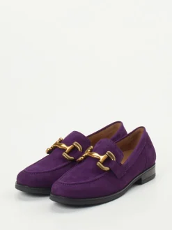 Gabor Comfort – Loafer aus Veloursleder Violett