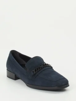 Gabor Comfort – Loafer aus Veloursleder Dunkelblau