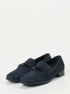 Gabor Comfort – Loafer aus Veloursleder Dunkelblau