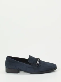 Gabor Comfort – Loafer aus Veloursleder Dunkelblau