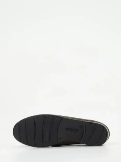 Gabor Comfort – Loafer aus Veloursleder olivgrau
