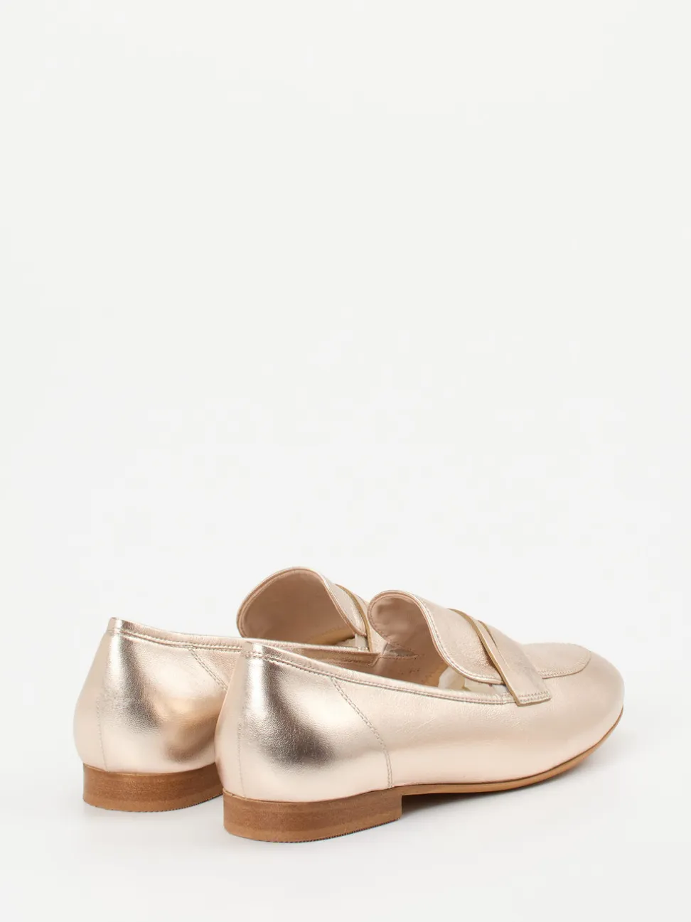 Gabor Comfort – Loafer aus Metallicleder champagner