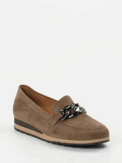 Gabor Comfort – Loafer aus Veloursleder in Braun