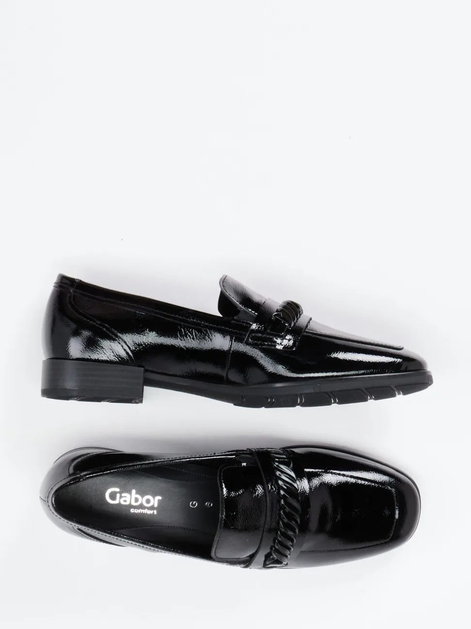 Gabor Comfort – Loafer aus Lackleder schwarz