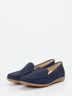 Gabor Comfort – Loafer aus Nubukleder marineblau