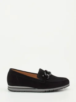 Gabor Comfort – Loafer aus Veloursleder Schwarz