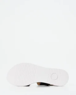 Gabor Comfort – Plateau-Sandalen aus Lammleder Schwarz