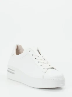 Gabor Comfort – Plateau-Sneaker aus Kalbleder Weiß