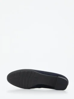 Gabor Comfort – Pumps aus Veloursleder Dunkelblau