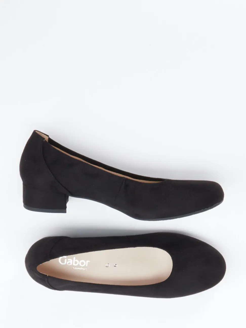 Gabor Comfort – Pumps aus Synthetik in Veloursoptik schwarz