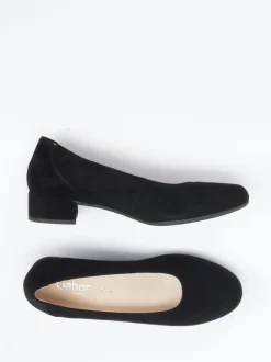 Gabor Comfort – Pumps aus Veloursleder schwarz
