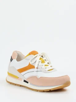 Gabor Comfort – Retro-Sneaker aus Veloursleder weiß