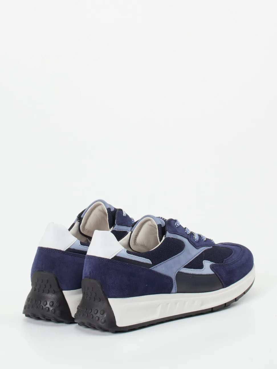 Gabor Comfort – Retro-Sneaker aus Veloursleder Blau
