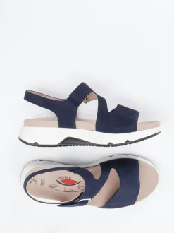Gabor Comfort – Sandale aus Nubukleder Dunkelblau