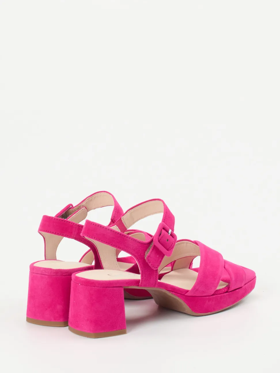 Gabor Comfort – Sandale aus Veloursleder Pink