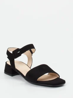 Gabor Comfort – Sandalen aus Veloursleder Schwarz