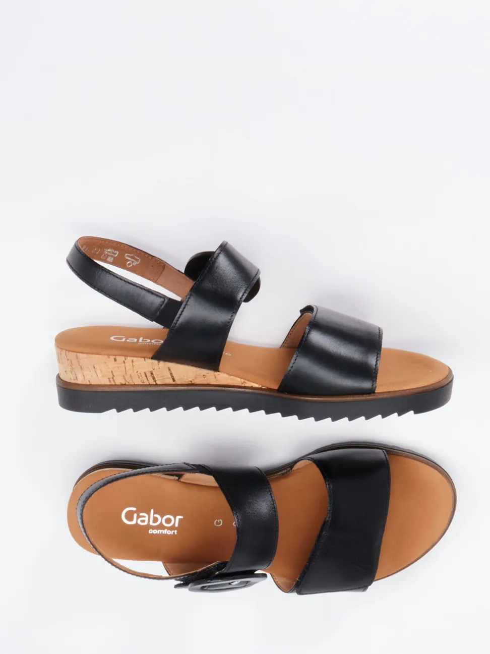 Gabor Comfort – Sandalen aus Kalbleder schwarz