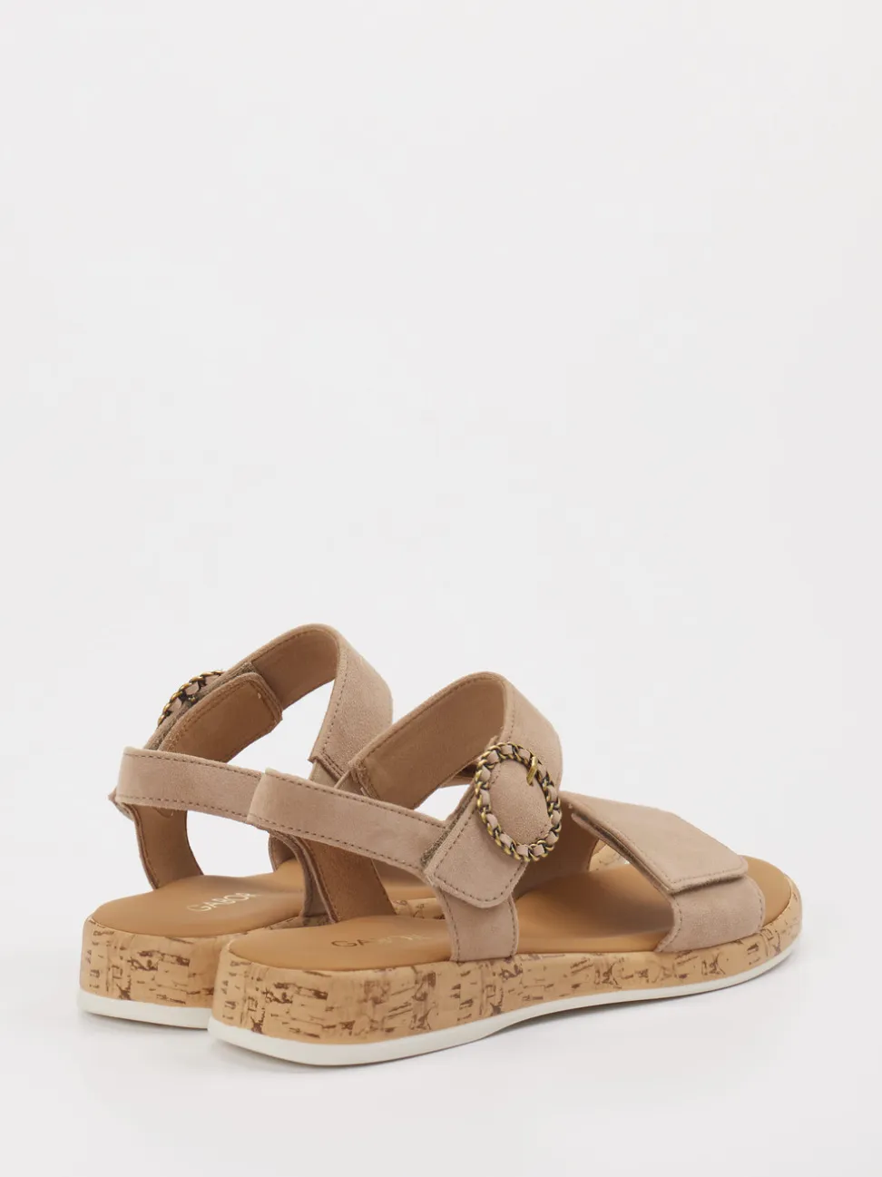 Gabor Comfort – Sandalen aus Veloursleder beige