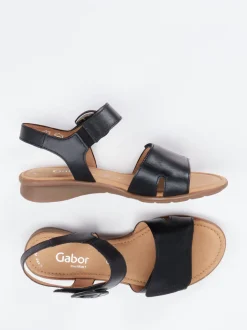 Gabor Comfort – Sandalen aus Kalbleder schwarz