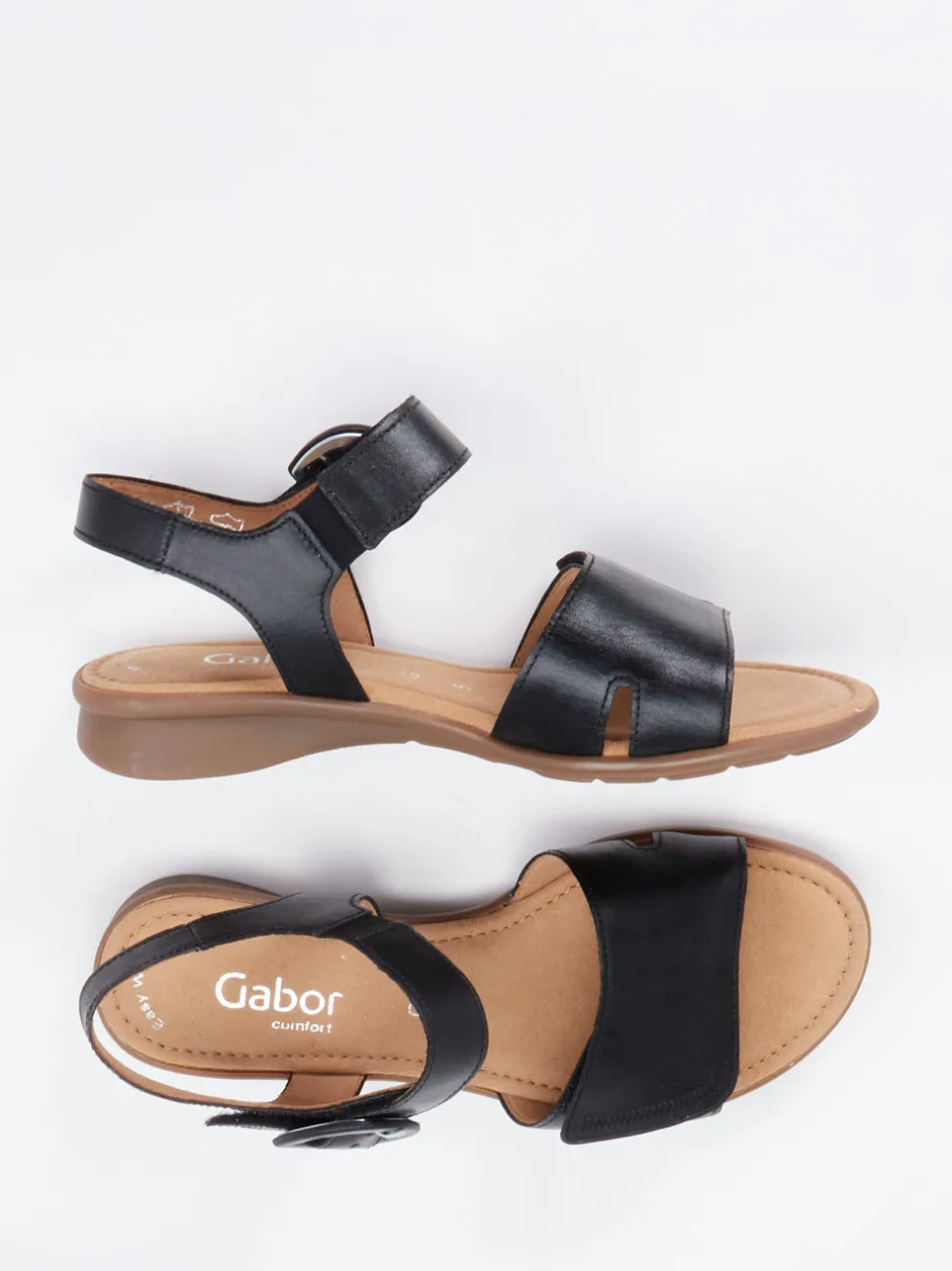 Gabor Comfort – Sandalen aus Kalbleder schwarz