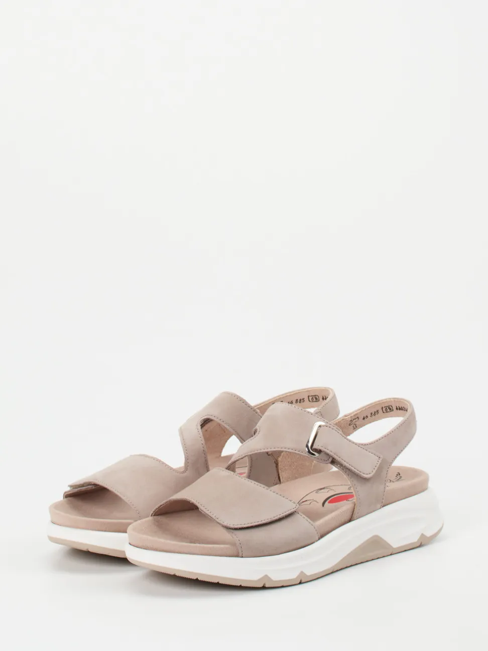 Gabor Comfort – Sandalen aus Nubukleder in Beige