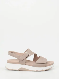 Gabor Comfort – Sandalen aus Nubukleder in Beige