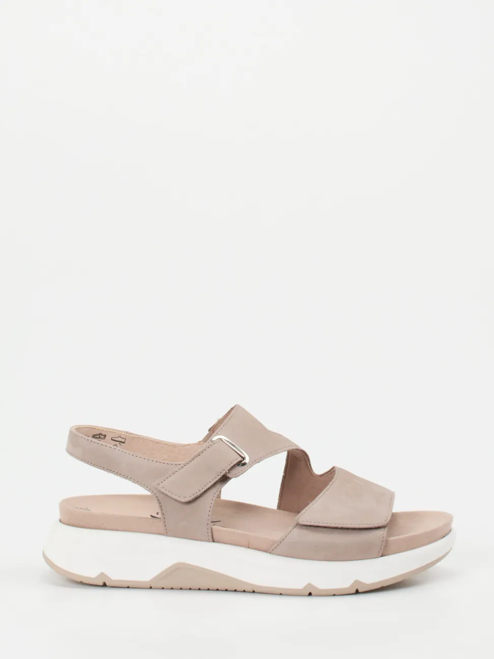 Gabor Comfort – Sandalen aus Nubukleder in Beige