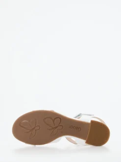 Gabor Comfort – Sandalette aus Kalbleder weiß