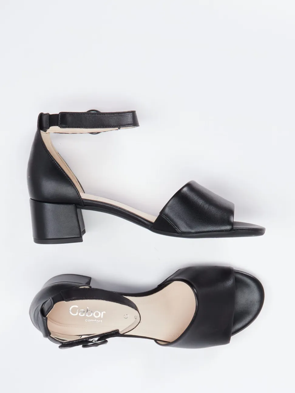 Gabor Comfort – Sandalette aus Lammleder schwarz