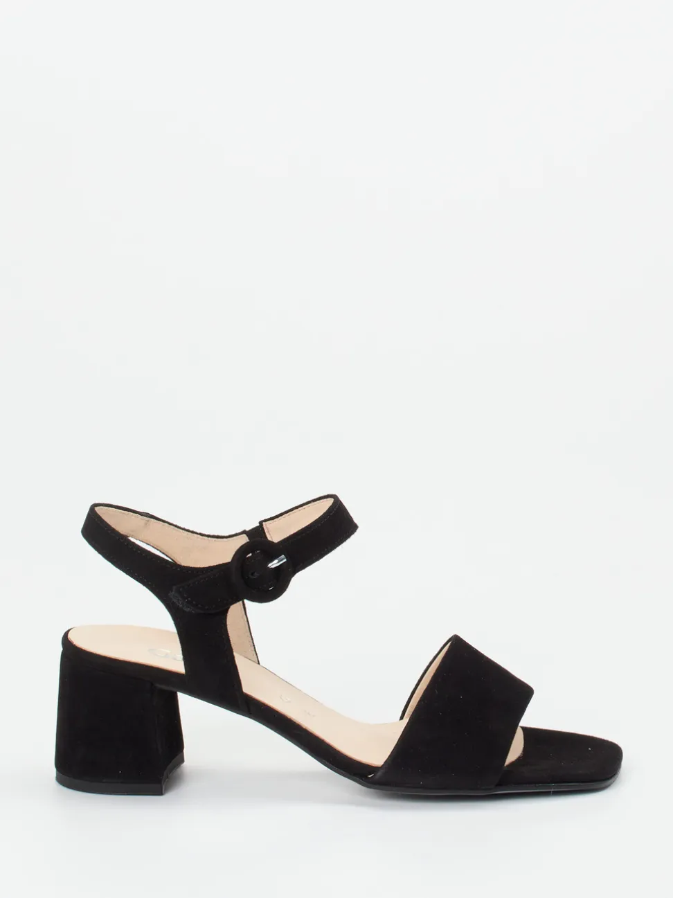 Gabor Comfort – Sandalette aus Veloursleder schwarz
