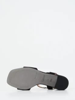 Gabor Comfort – Sandalette aus Veloursleder schwarz