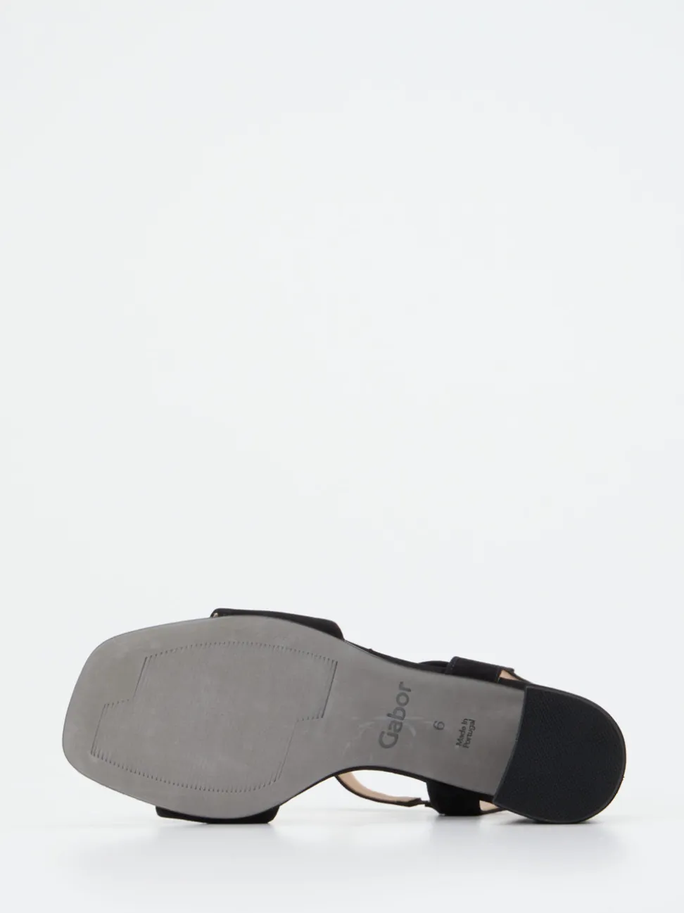 Gabor Comfort – Sandalette aus Veloursleder schwarz