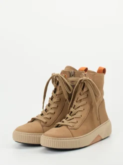 Gabor Comfort – Schnürboots aus Nubukleder Beige