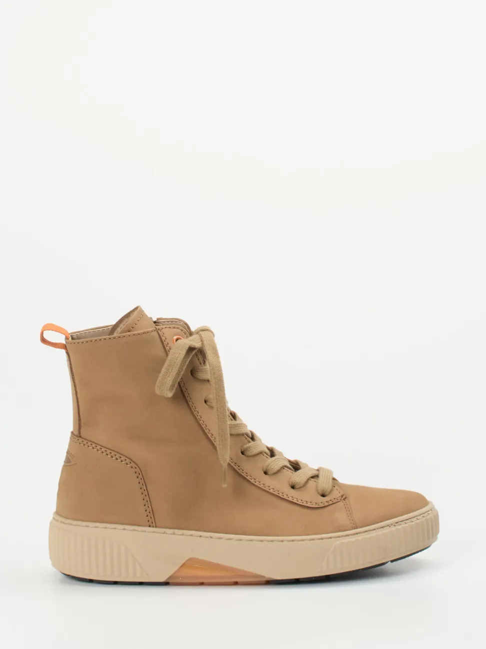 Gabor Comfort – Schnürboots aus Nubukleder Beige