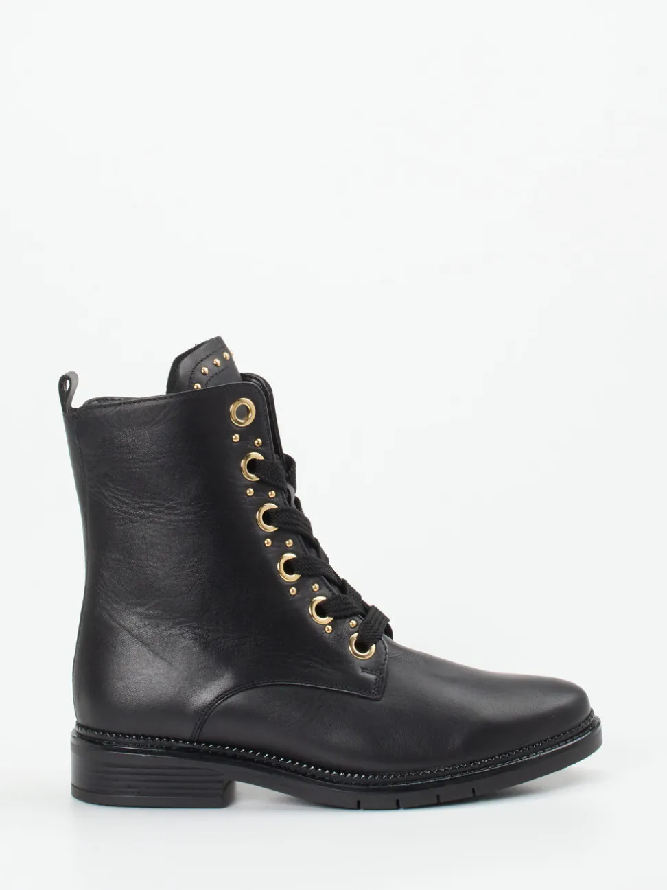 Gabor Comfort – Schnürboots aus Kalbleder Schwarz