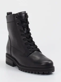 Gabor Comfort – Schnürboots aus Kalbleder schwarz