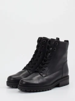 Gabor Comfort – Schnürboots aus Kalbleder schwarz
