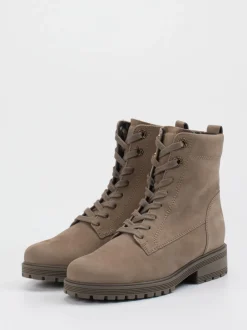 Gabor Comfort – Schnürboots aus Nubukleder in Taupe