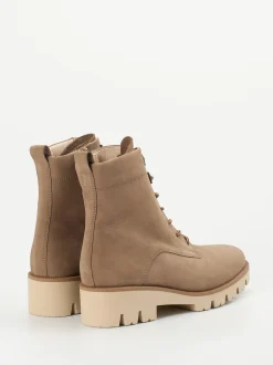 Gabor Comfort – Schnürboots aus Nubukleder beige