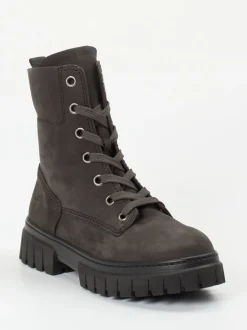Gabor Comfort – Schnürboots aus Nubukleder grau