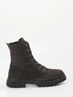 Gabor Comfort – Schnürboots aus Nubukleder grau